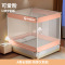 名凌夏季新款蚊帐 适用1.2m床-宽120x长200x高170 米白色A类全底-母婴品质