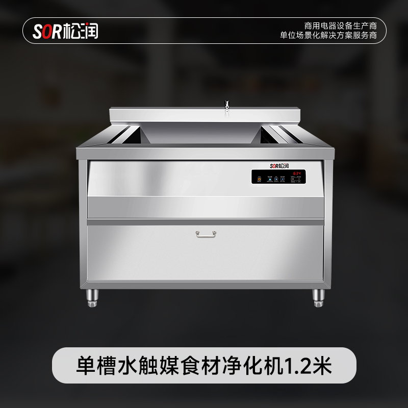 SOR松润 商用食材净化机 食堂配送中心食品加工厂用 SOR-G301 1.2米单槽食材净化机