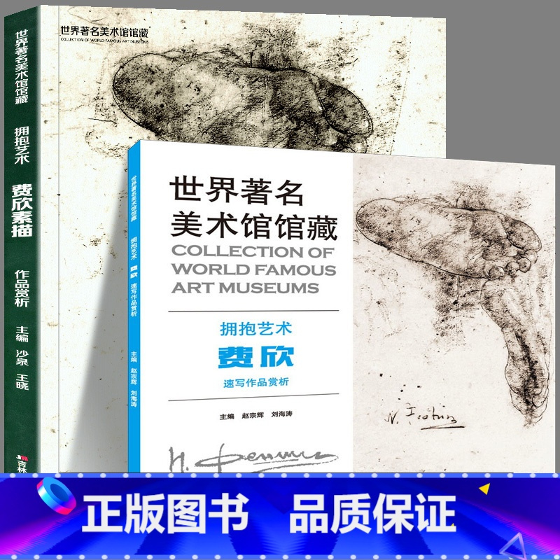 [正版]高清全套2册 费欣素描合集 尼古拉费欣速写画集西方绘画大师作品临摹欣赏技巧学习速写书人物头像艺术绘画美术作品集