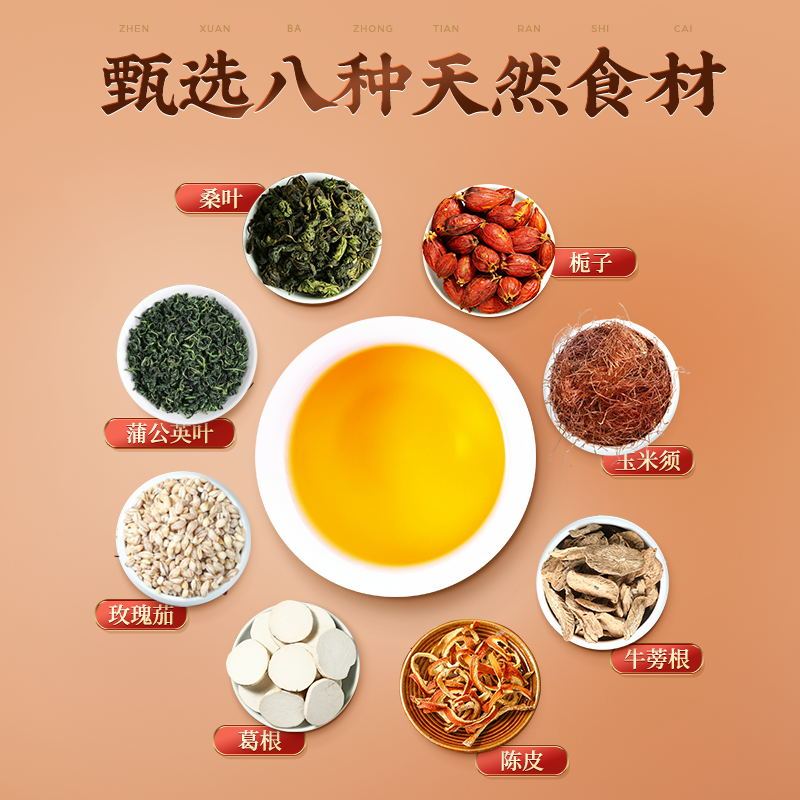 容茗轩玉米须桑叶茶降三血高茶糖脂血茶旗艦店正品血压