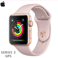 苹果 Apple Watch Series 3 S3 第三代智能穿戴金属50防水手表 金色(粉色)运动型 38mm