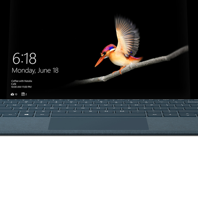 微软(Microsoft)Surface Go 特制专业键盘盖(灰钴蓝)微软键盘 灰钴蓝 蓝色 微软原装键盘