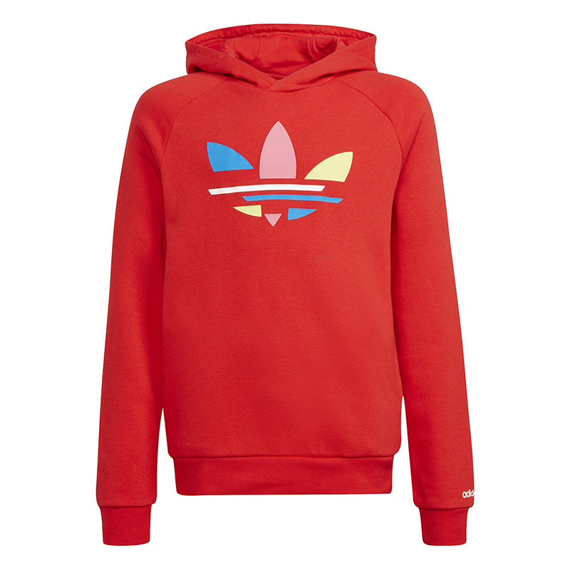 adidas 阿迪达斯三叶草男女大童秋季经典连帽运动卫衣 H32399