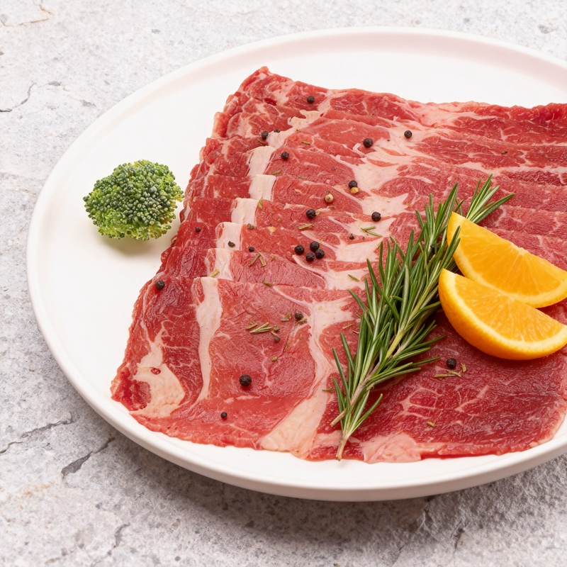 新鲜牛肉片火锅食材涮肉煎烤正宗内蒙古牛肉原切无添加500克*2盒高清大图