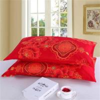 枕套48*74cm四季枕套枕头套枕头罩单人拉链式婚庆枕套枕芯套枕芯_258_936 两只枕套（不含枕芯实发2只枕套） 红色灯笼福