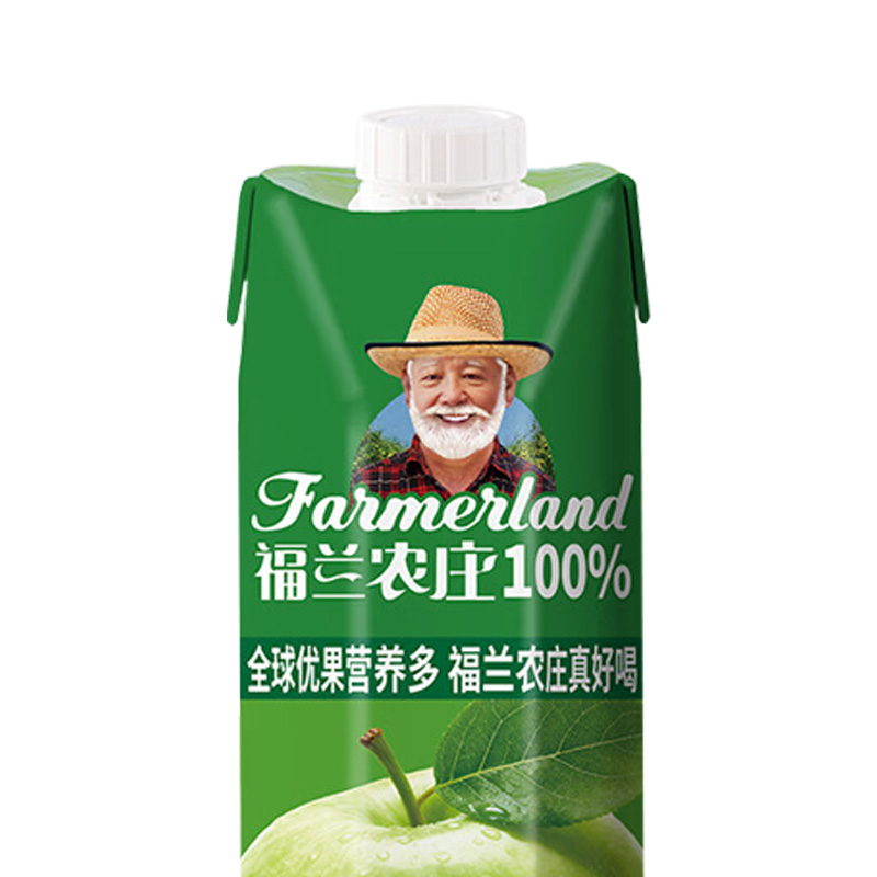 福兰农庄 苹果汁 1L 瓶高清大图