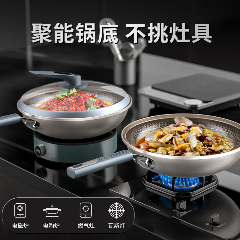 德博莱 双面花钛锅DBL-SCGRT001高清大图