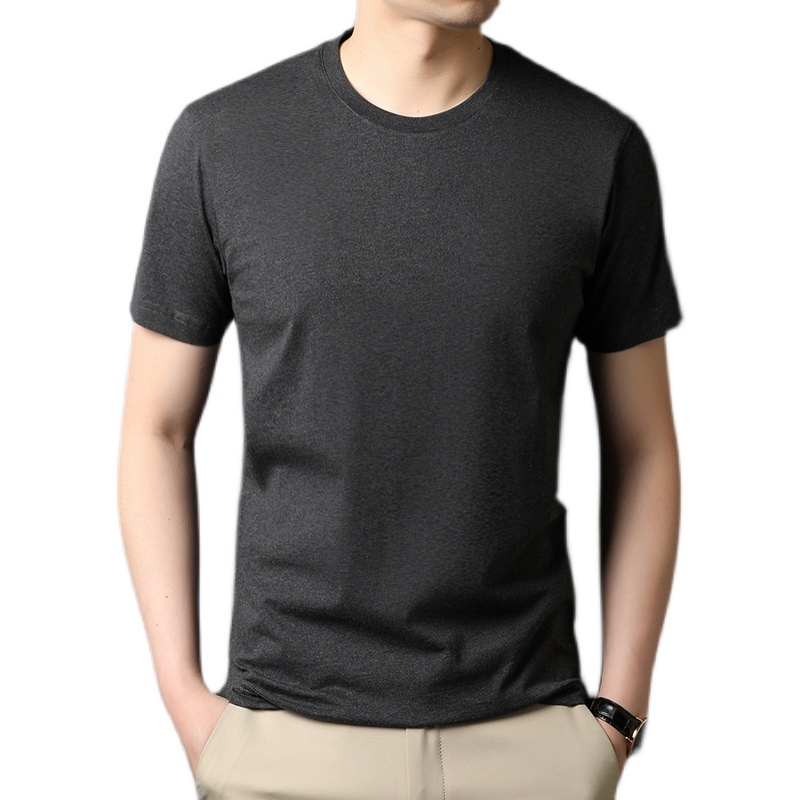 恒源祥男士短袖t恤修身体桖半袖纯白纯棉紧身衣服打底衫潮牌潮流