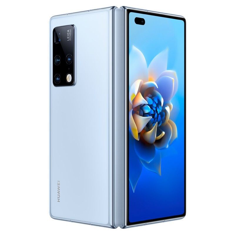 华为 HUAWEI Mate X2 麒麟9000旗舰芯片 无缝鹰翼折叠 超感知徕卡四摄支持100倍双目变焦 8GB+512GB 冰晶蓝 5G全网通高清大图