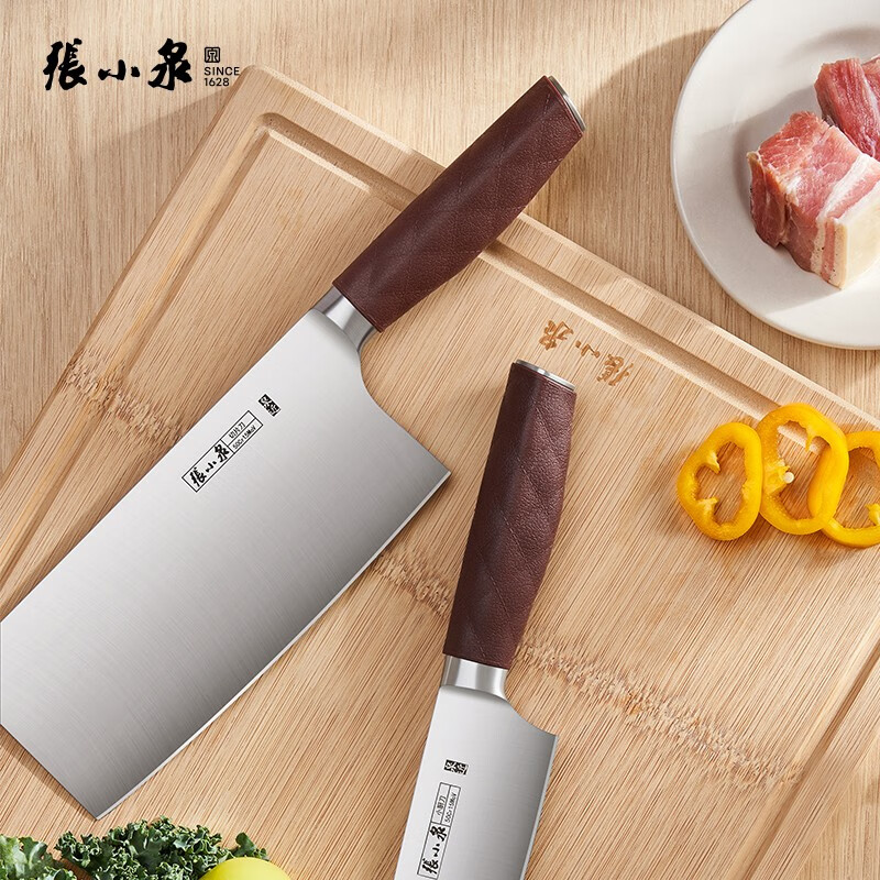 张小泉智·士元套装刀具六件套 厨房刀具套装菜刀套装切片刀 智·士元套装刀具六件套高清大图