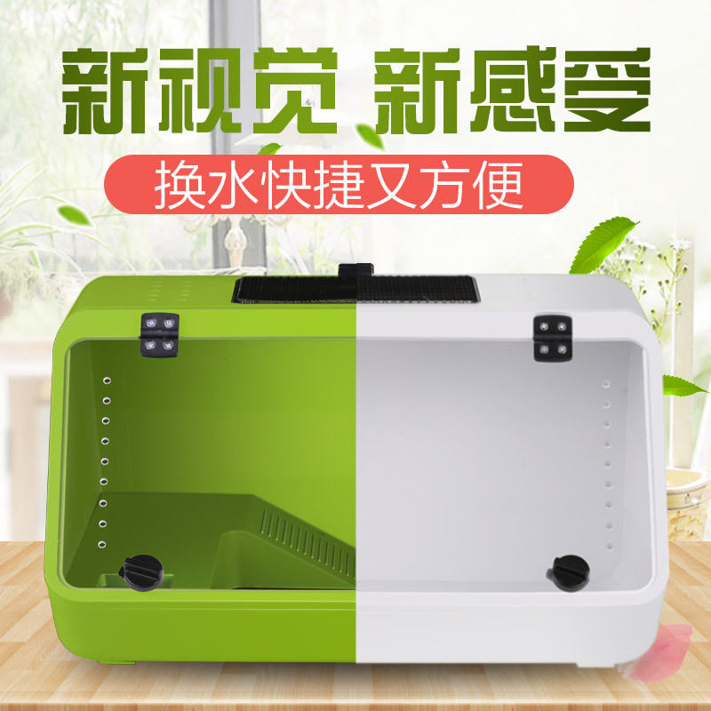 乌龟缸水陆缸乌龟缸带晒台巴西龟缸龟箱养龟盆别墅