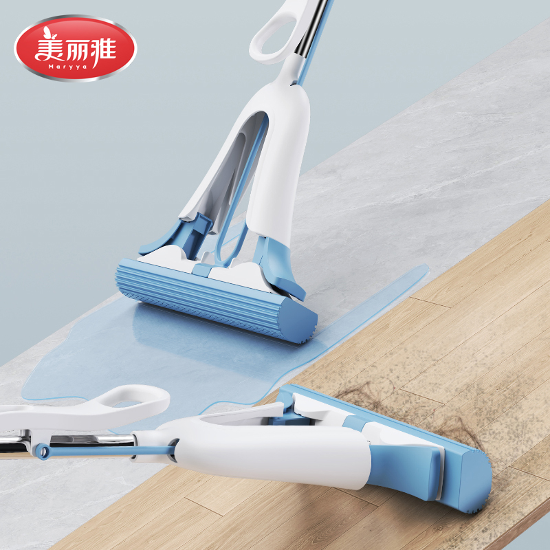 美丽雅不锈钢胶棉拖把头强力去污易清洗抗菌设计家用清洁神器高清大图