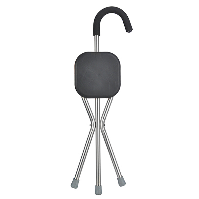 拐扙捌杖拐棍凳老人手杖可坐轻便防滑三角四脚带凳子拐杖椅子折叠报价 参数 图片 视频 怎么样 问答 苏宁易购