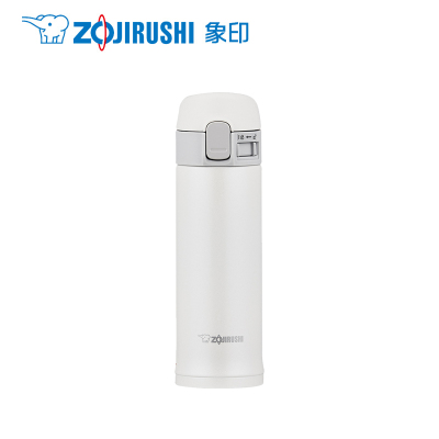 象印(ZO JIRUSHI)保温杯SM-PC30白色双层真空304不锈钢保温杯水杯便携茶杯进口杯子保温保冷杯单手开盖弹盖