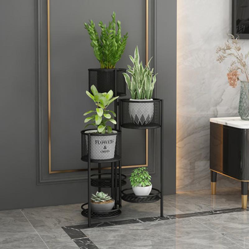 花架子多层室内轻奢家用阳台装饰架铁艺客厅省式饰品架