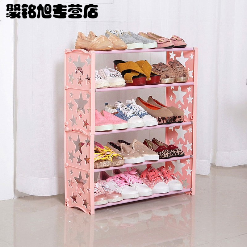 儿童鞋架宝宝鞋柜小号多层组装简易家用塑料小孩迷你卡通可爱家用生活日用家庭清洁生活日用收纳用品收纳柜