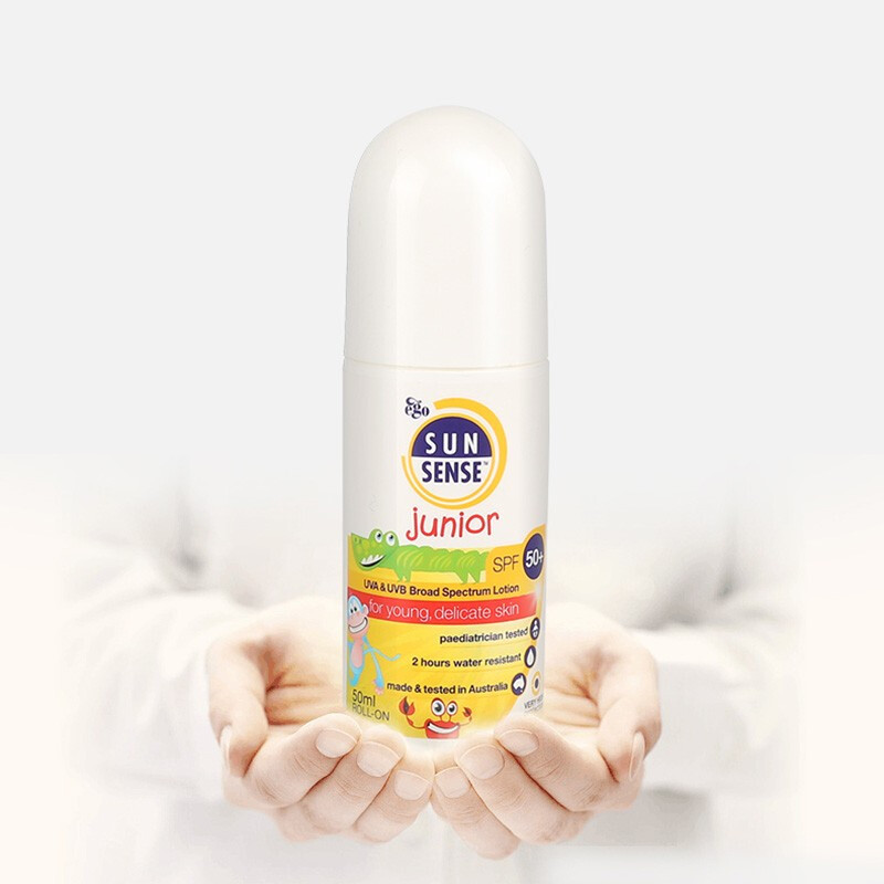 Ego QV Sunsense意高儿童户外防晒乳滚珠宝宝婴儿防晒霜游泳防水防晒霜SPF50儿童遮阳防晒滚珠50ml