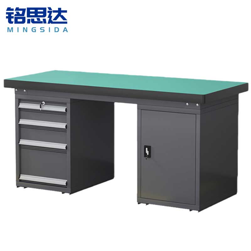 铭思达钳工操作台2.1米四抽一门张高清大图