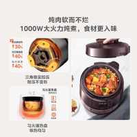 美的(Midea)电压力锅YL50Easy203电高压锅压力锅4.8升家用多功能智能压力煲双胆煮饭炖菜电饭煲炖菜锅