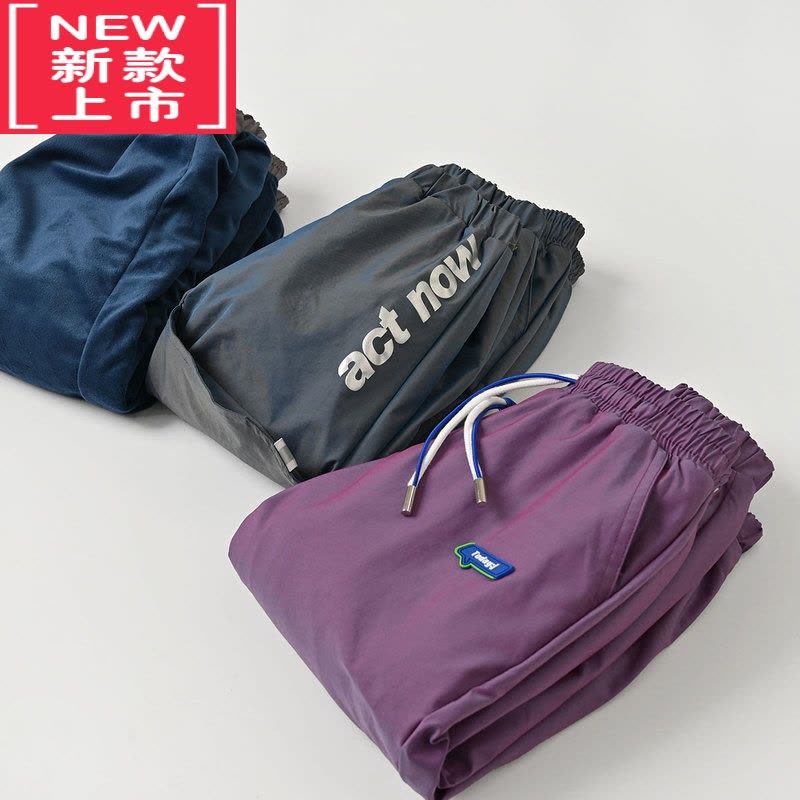 可莉允儿童水晶绒保暖棉裤 男童女童加绒束脚裤 中大童工装裤 冬款童装保暖裤图片