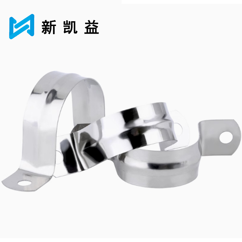 新凯益 304不锈钢骑马卡管卡子固定卡扣 60mm 个高清大图