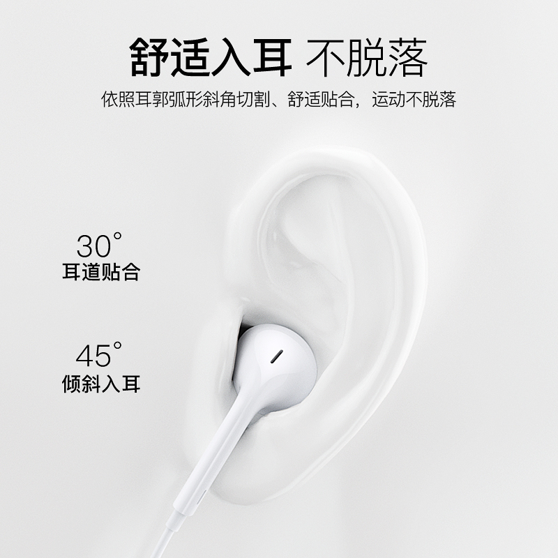古尚古原装正品耳机适用华为type-c接口有线入耳式p20p30pro p40mate20/30pro nova8/7
