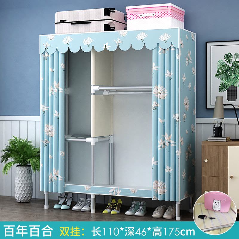 简易布衣柜现代简约小户型结实耐用宿舍出租房家用卧室收纳柜子g图片