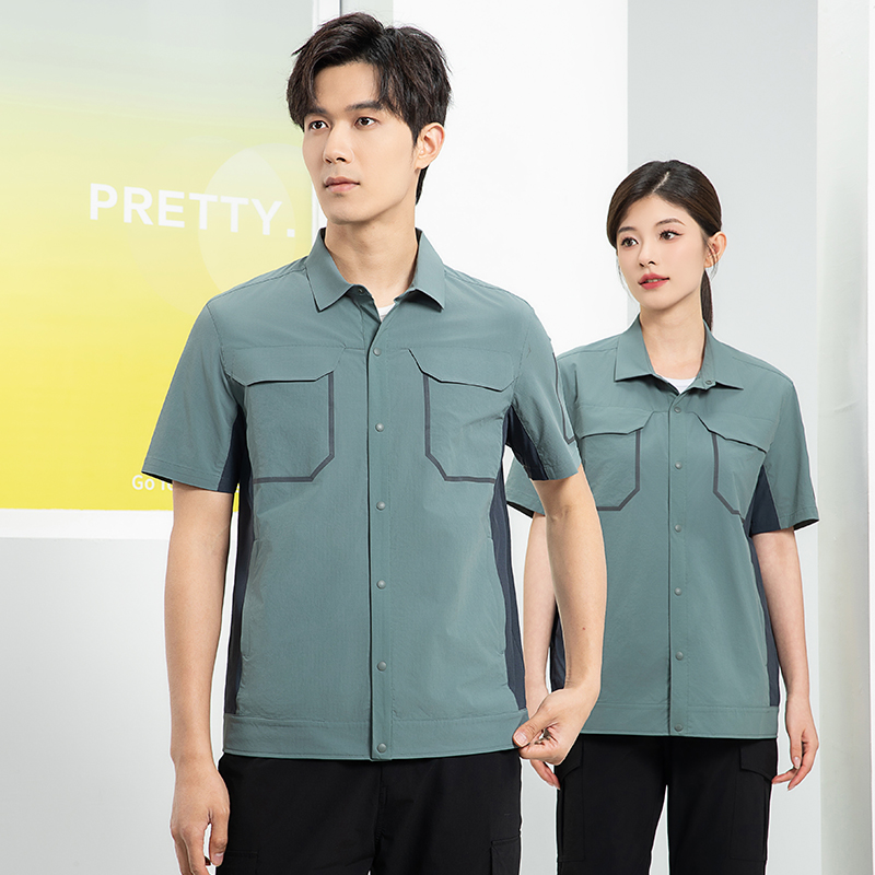 天鸣 速干509#工作服 可定制 S-5XL 套高清大图