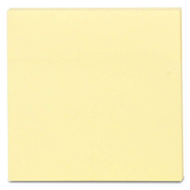 得力9076记事贴 便利贴(黄色)76*76mm 100张/本 5本装高清大图