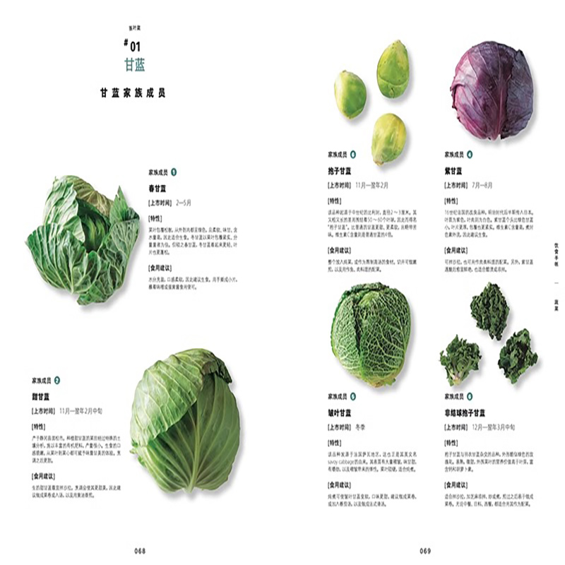 [正版]央视网蔬菜 饮食手帐系列 108种蔬菜的吃法 27款绿色健康食谱 素食主义 四季蔬菜百科 健身餐 时令蔬菜菜谱高清大图