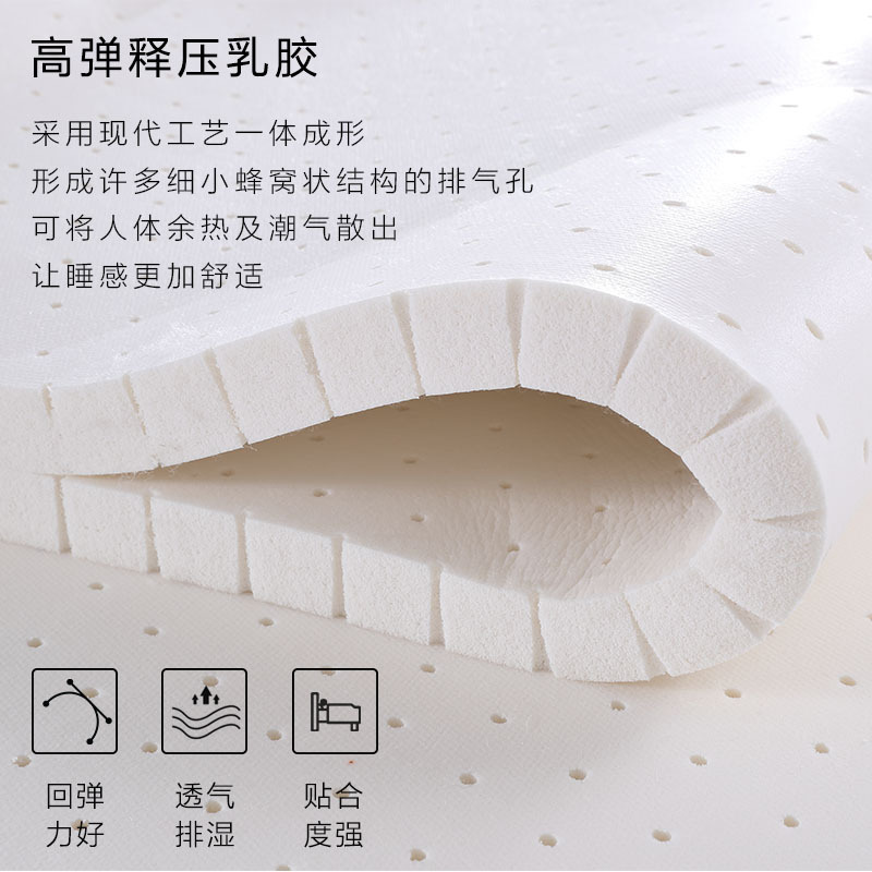 [咨询送枕头]慕思 负离子 进口原液天然乳胶床垫独袋弹簧 单双人家用床垫 氧睡