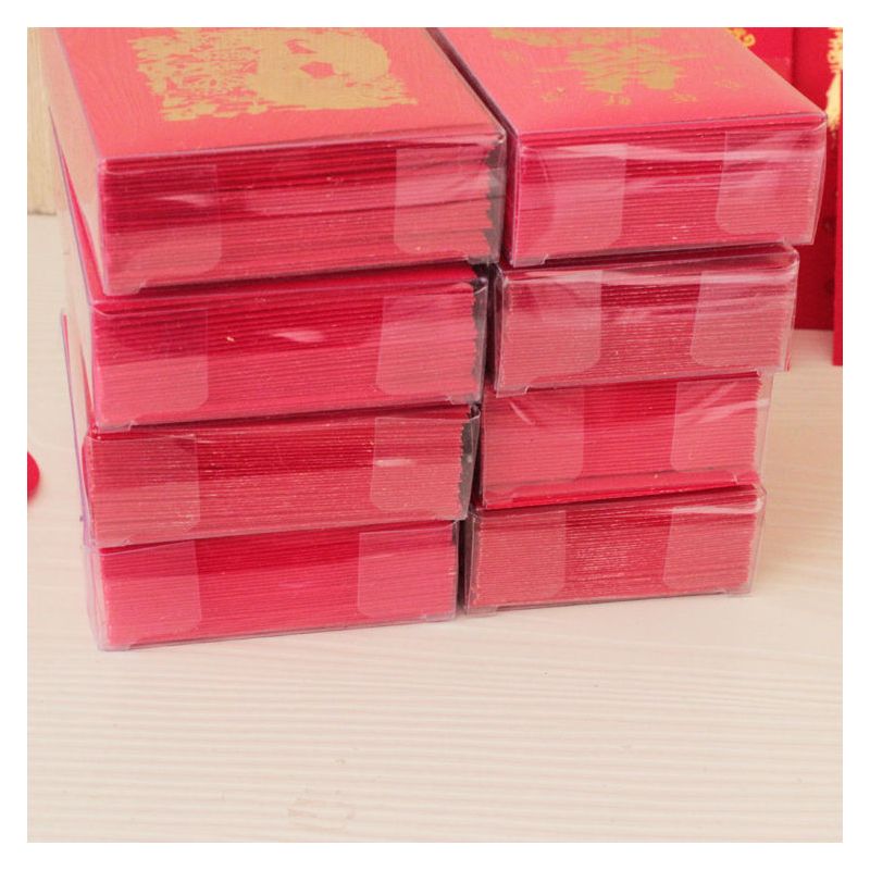 永结同心 300个薄迷你红包(7*10CM)|结婚迷你小红包利是封堵门小红包塞门婚礼结婚开门抛洒小红包