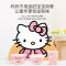 五和凯蒂猫卡通儿童婴儿密胺辅食碗宝宝吃饭分格餐盘防摔防烫餐具 粉色KT五角星碗250ML