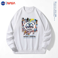 NASA官方联名2023新款春秋卡通动漫印花男女同款情侣长袖T恤潮牌卫衣男