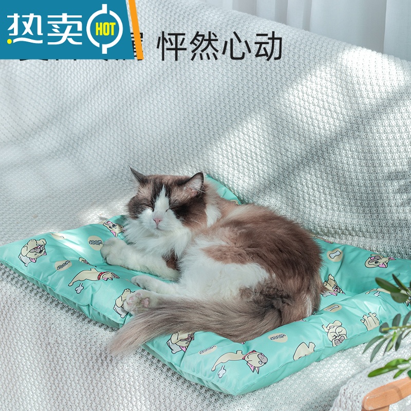 XIANCAI猫咪冰垫夏季降温散热猫窝夏天睡垫猫垫子猫用凉垫凉窝宠物冰窝高清大图