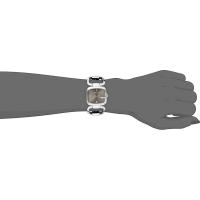 Gucci 古驰手表女士32mm蓝宝石镶钻手镯式钢带石英表女表 YA125401