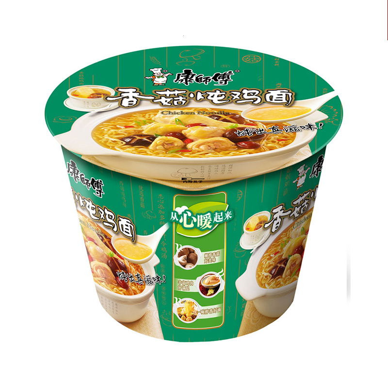 康师傅 香菇炖鸡面12桶 整箱装 101g/碗*12