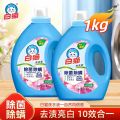 白猫洗衣液除菌除螨1kg无磷家用手洗机洗清新高效洁净衣物洗涤剂