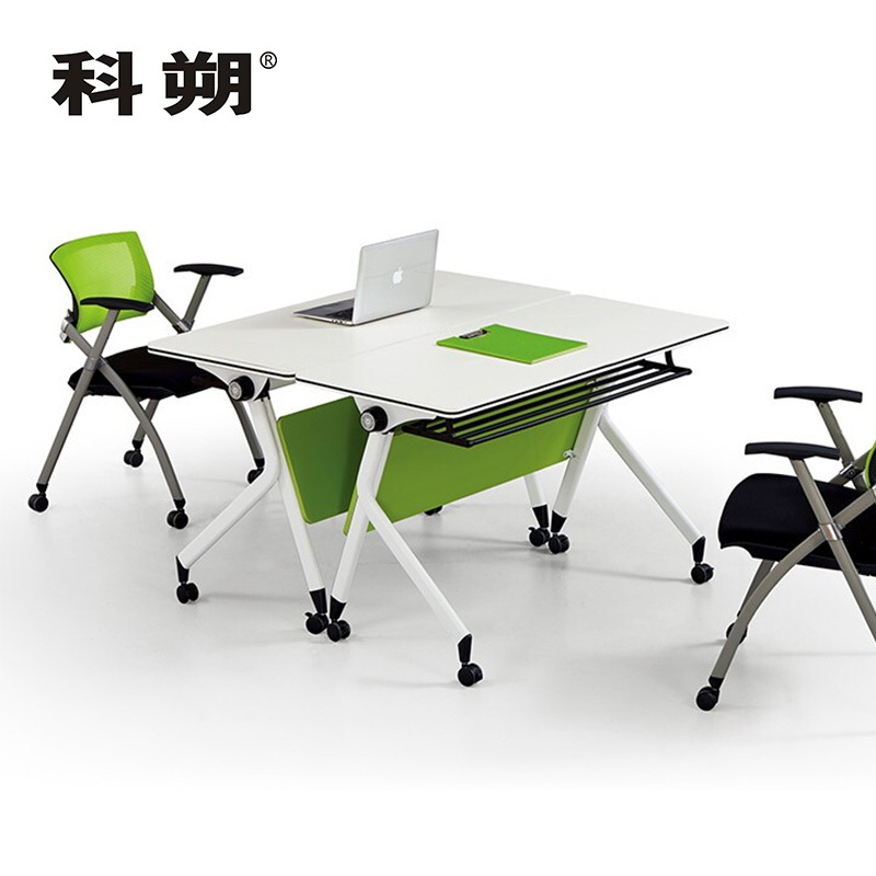 科朔 折叠桌条桌长条会议桌翻版桌会议桌1400W*600D*750H FT-8714