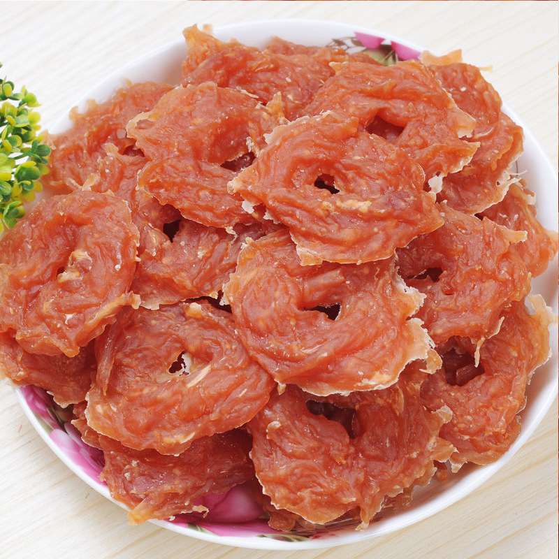 貝蒂 鸡肉圈340g 宠物狗狗零食 干燥鸡肉 肉干泰迪训练奖励