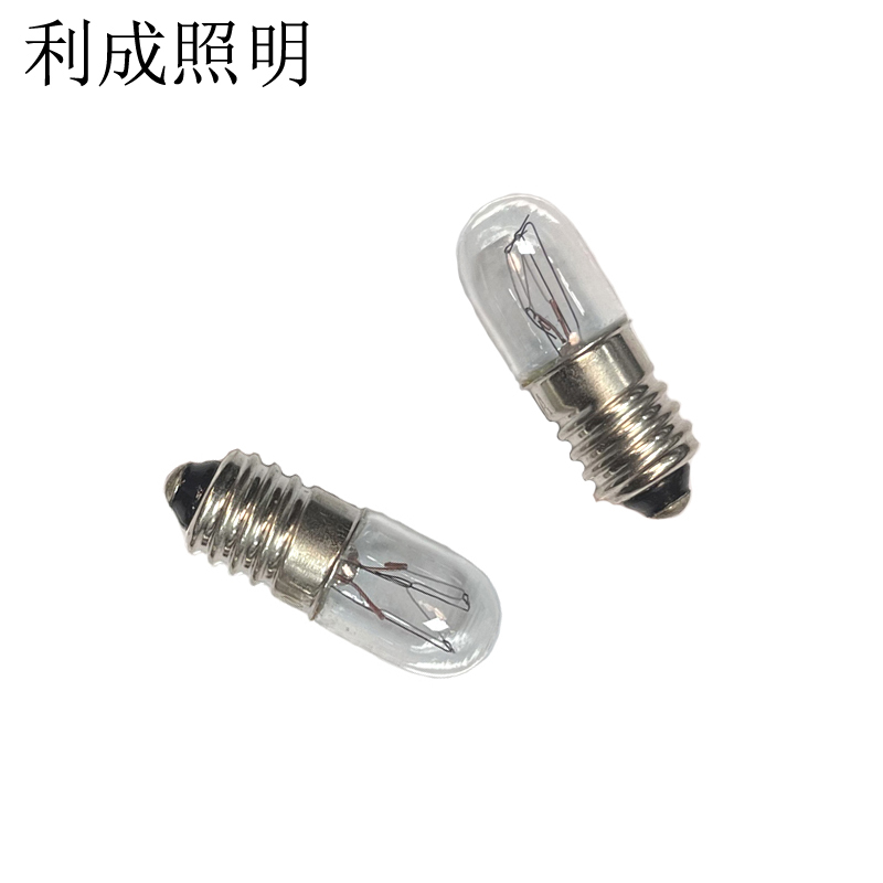 利成照明 指示灯泡 钨丝灯泡 E10螺口6.3V 每包10个装高清大图