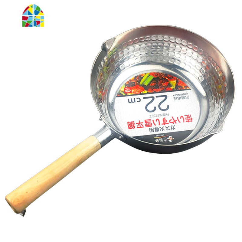 加厚铝制雪平锅不粘煮粥煮汤粉拉面奶锅商用米线麻辣烫平底锅 FENGHOU 加厚雪平锅20cm(煤气炉专用)高清大图