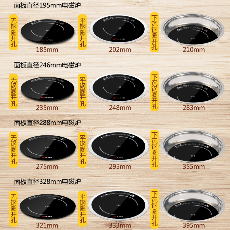 尚朋堂 SPT-C306商用电磁炉 火锅店用电磁炉圆形线控嵌入式大小功率火锅桌炉灶自助餐保温焖锅涮涮锅3000W大功率