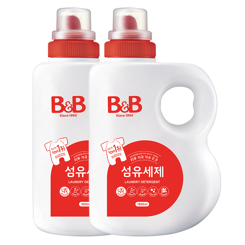 B&B 保宁 婴儿天然抗菌洗衣液瓶装 1800ml