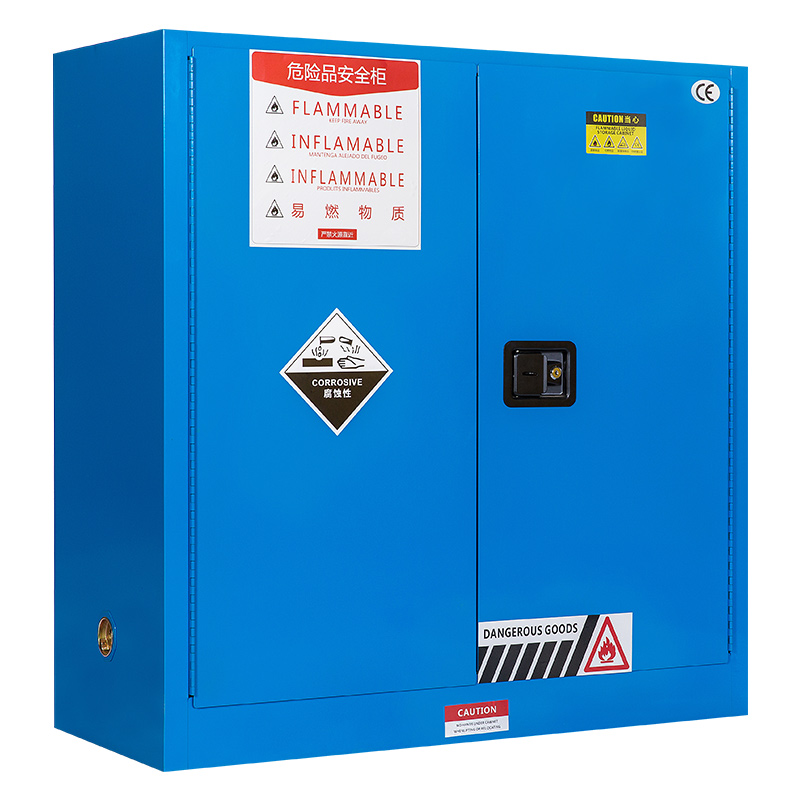 臻远zyaqg-b110工业安全柜防爆柜化学品实验柜易燃液体存储柜 110加仑蓝色高清大图