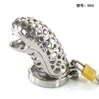 器男用不锈钢贞锁茎锁情趣用品性工具另类成人用品激情环 整套配卡款5.0cm_935