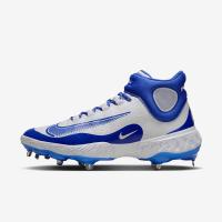 耐克(NIKE)棒球运动鞋男中帮缓震透气抓地力强专业竞赛训练鞋 White/Hyper_Royal 40