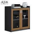 芙首泰木质矮柜二门玻璃柜80*40*80cm台