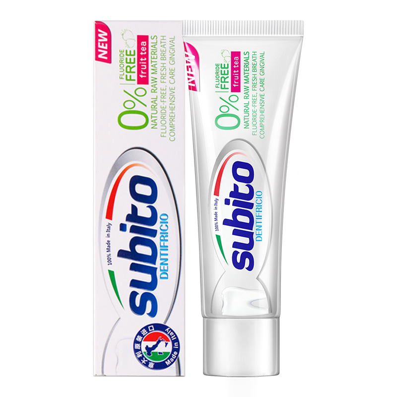 舒比拓 (Subito)安心无氟牙膏(水果茶香)100g高清大图