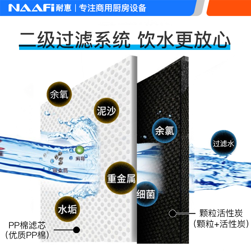 耐惠(NAAFI)康宝出品/学校专用开水器商用学校工厂烧水机大型不锈钢 一开三温KS-45K45-N13AE[企业采购]